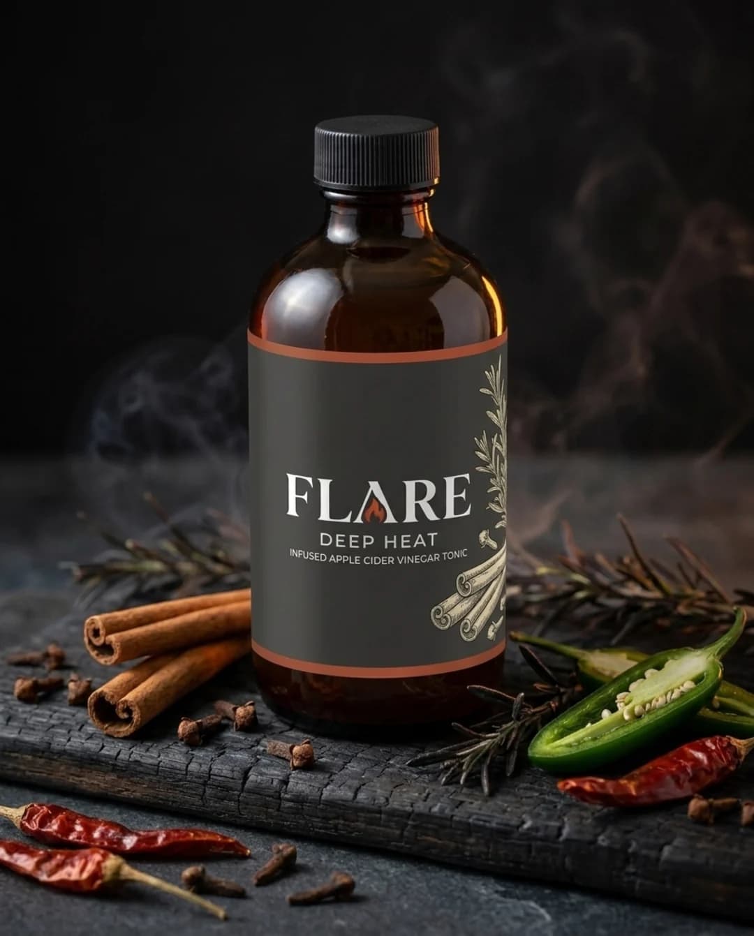 Bottle of Flare Deep Heat